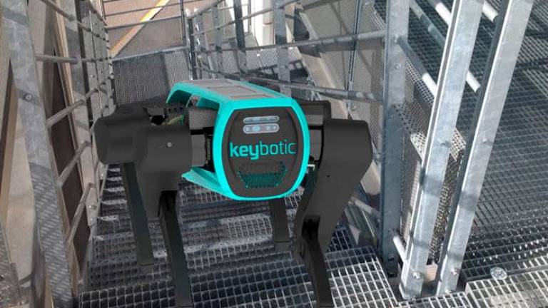 Imagen de Keyper, el perro robot de Keybotic. Foto: Keybotic