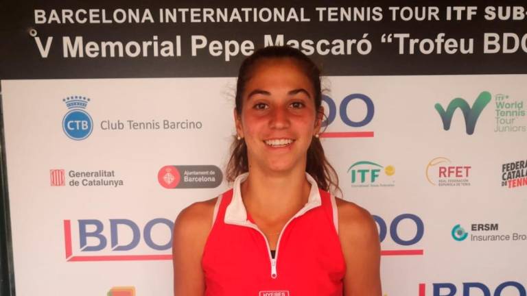 Martina Genís, en el ITF júnior del RCT Barcelona. Foto: CT Tarragona