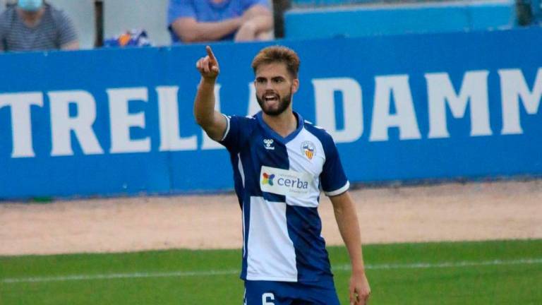 $!Guillem Molina celebra su gol conseguido con el Sabadell. Foto: Instagram/Guillemmolina