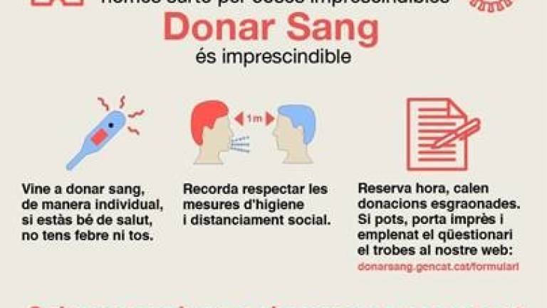 Tarragona acull aquest dijous una campanya de donació de sang