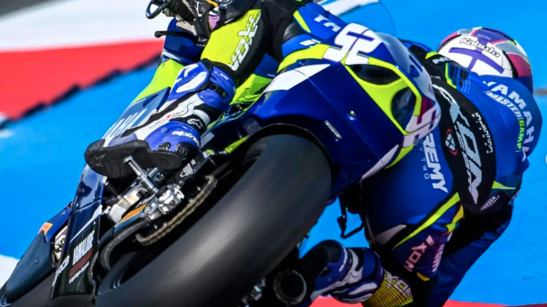 Jeremy Alcoba en el circuito de Assen en el que consiguió entrar en la zona de puntos peso a una sanción. Foto: VR46 Yamaha Mastercamp