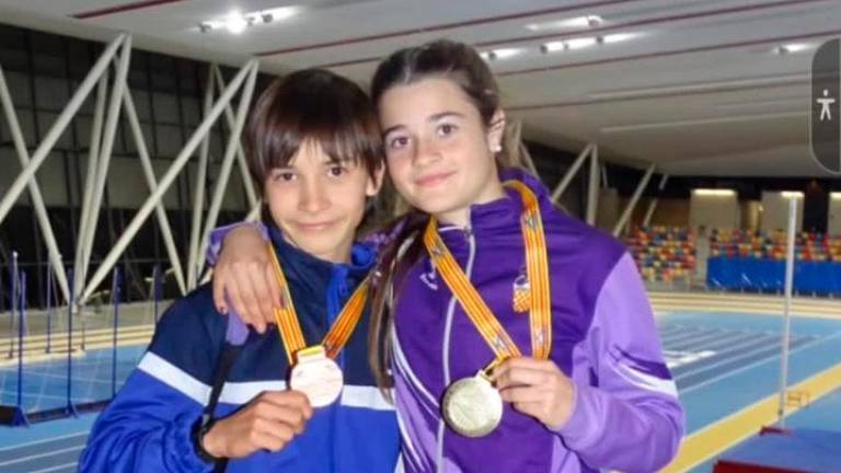 Los hermanos Marc y Júlia Suárez Piza. FOTO: Club Atletisme Tarragona