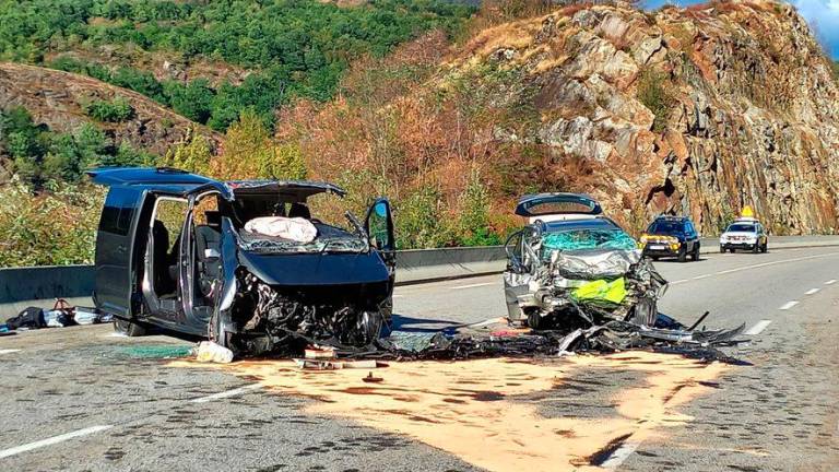 Imagen del accidente. Foto DDM J-O. Badia/ Radio France