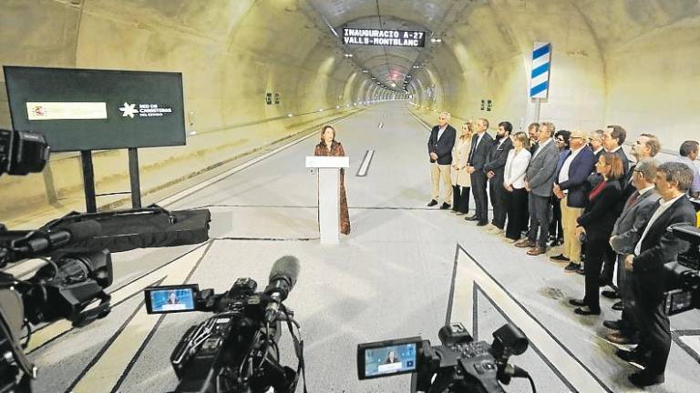 $!El túnel de Lilla reduce en unos ocho minutos el trayecto desde Tarragona a Montblanc