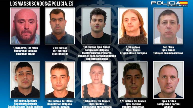 $!Estos son los 10 fugitivos más buscados de España, ¿Los has visto?