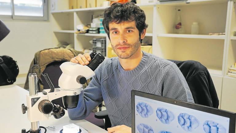 Pedro Piñero és investigador vinculat amb l’Institut Català de Paleoecologia Humana i Evolució Social (IPHES). Foto: Pere Ferré