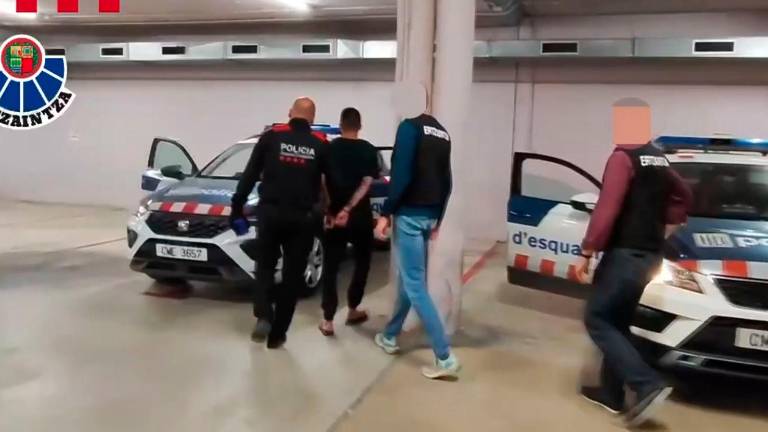 Imagen de uno de los detenidos. Foto: Ertzaintza