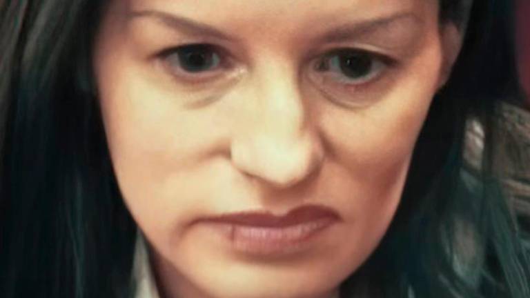 María Ángeles Molina, en 2008, cuando se la condenó por asesinato. Fotograma del ‘Criminalista Nocturno’