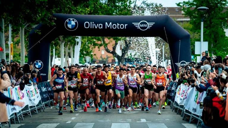 Momento de la salida del 10k de Salou de la edición de 2024. foto: cedida