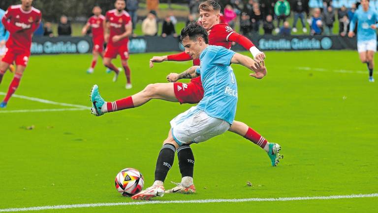 Pol Domingo en la visita al Celta Fortuna del año pasado. FOTO: RC Celta