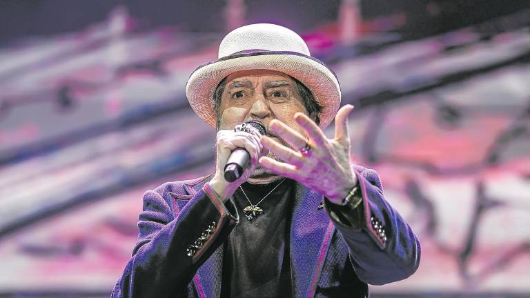 Joaquín Sabina cantó en el Palacio de los Deportes de Madrid este pasado lunes. foto: EFE