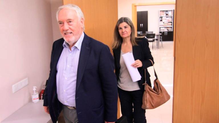Josep Poblet, en la comparecencia del pasado jueves para valorar el final a nueve años de proceso judicial. Foto: Àngel ullate