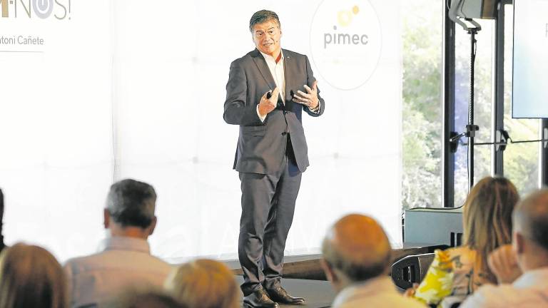 Antoni Cañete, durante el acto celebrado en el Centre de Convencions de PortAventura. Foto: Pere Ferré