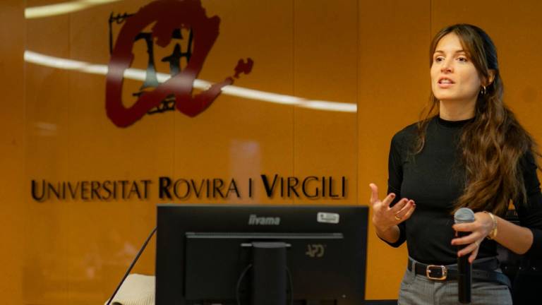 Laura Roqueta, ayer, en la sala de juntas de la Universitat Rovira i Virgili (URV). Foto: Àngel Ullate