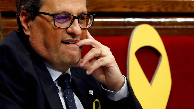 Quim Torra, presidente de la Generalitat de Catalunya. FOTO: EFE