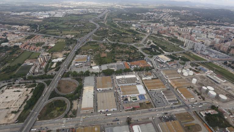 Imagen aérea de la zona de Horta Gran, a la izquierda del río. FOTO: pere ferré