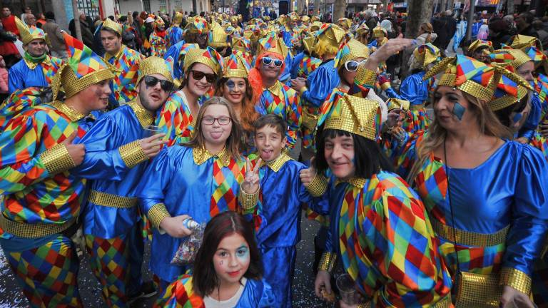 Foto de archivo de una celebración de Carnaval en Reus, durante el recorrido de las comparsas. foto: alfredo gonzález