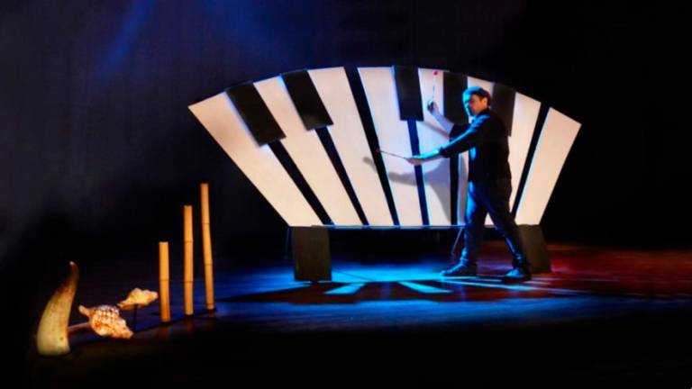‘La Màquina del so’, de Pep Gol, es un viaje por diferentes paisajes sonoros de la historia. Foto: Teatre Auditori Felip Pedrell