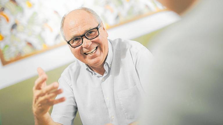 El cabeza de lista de Sumar-En Comú Podem por Tarragona, Fèlix Alonso, durante su entrevista con el ‘Diari’. Foto: Ángel Ullate
