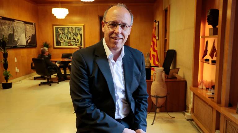 Josep Maria Bonet, en una imagen tomada en el despacho de Alcaldía en el año 2016. FOTO: PERE FERRÉ
