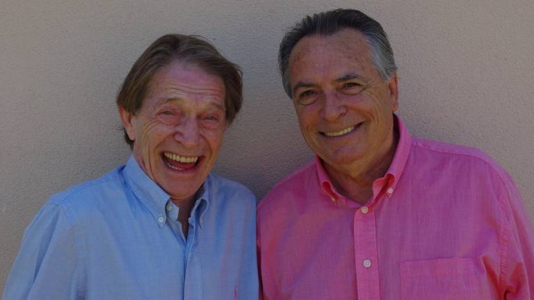 Paco (el feo) y Manuel (el guapo, o el menos feo) son los hermanos Calatrava. Ambos residen en Calafell. Foto: DT