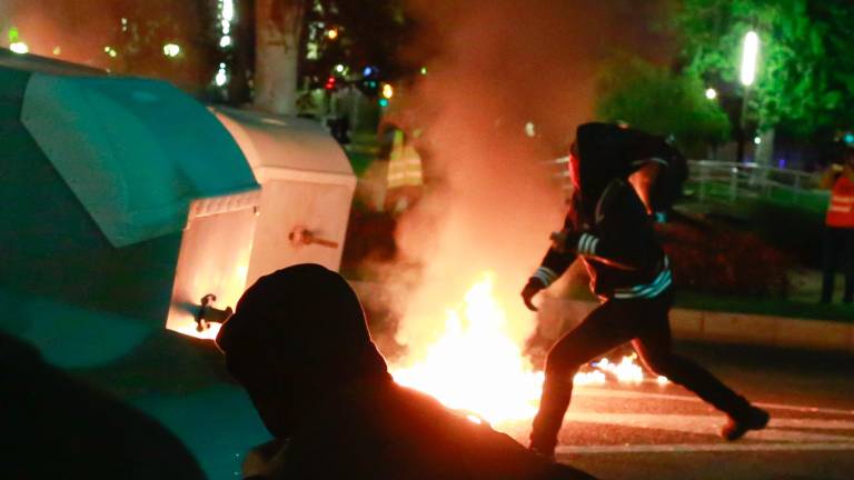 Imagen de los disturbios ocurridos en Tarragona el 15 de octubre de 2019. FOTO: FABIÁN ACIDRES/DT