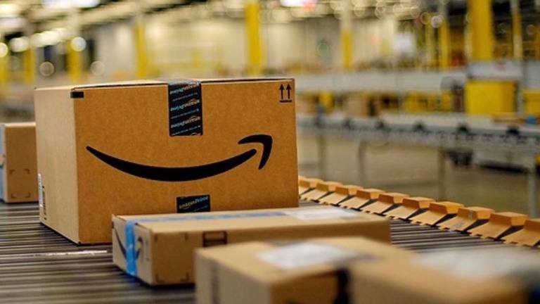 Imagen de archivo de un almacén de Amazon. Cedida