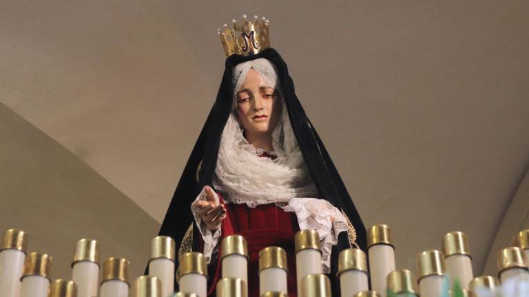 Imagen de la Mare de Déu de la Soledat expuesta en la església de Santa Maria de Natzaret de Tarragona. ACN
