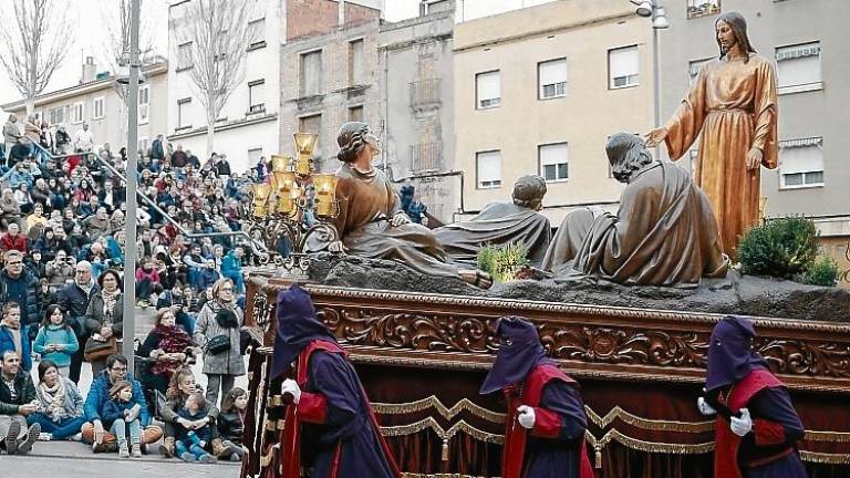 La última procesión del Sant Enterrament se celebró antes de la pandemia, en el año 2019. FOTO: Pere Ferré