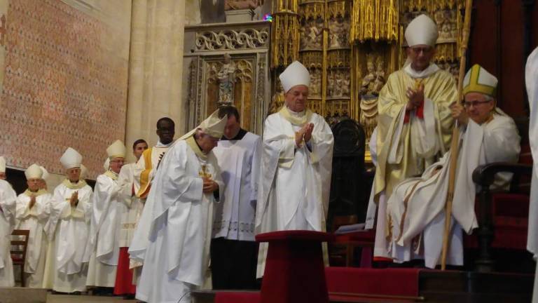 Imagen del acto de esta mañana en la Catedral de Tarragona. FOTO: Núria Riu