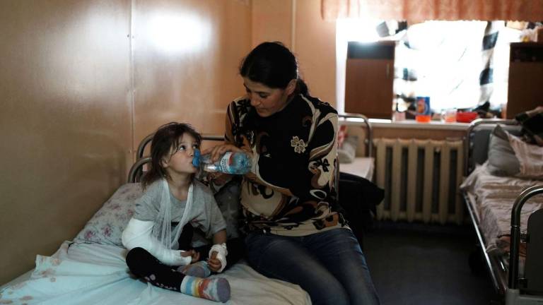 Dos tercios de los niños ucranianos han tenido que dejar su hogar por la guerra. Foto: EFE