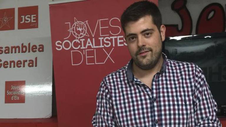 El ya exsecretario general de la agrupación de jóvenes socialistas de Elche (Joves Socialistes), Alejandro Díaz Chaves
