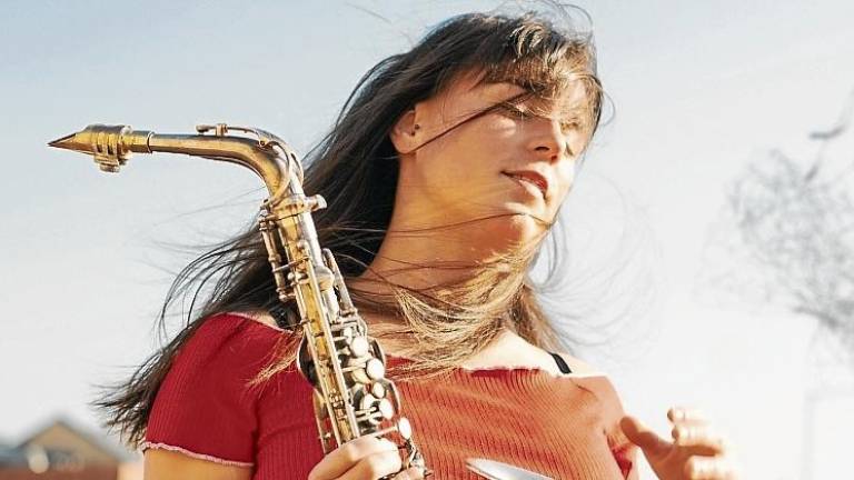 La saxofonista Irene Roig és una de les promeses, ja convertides en realitat, del jazz català amb el seu quintet de gala. FOTO: CEDIDA