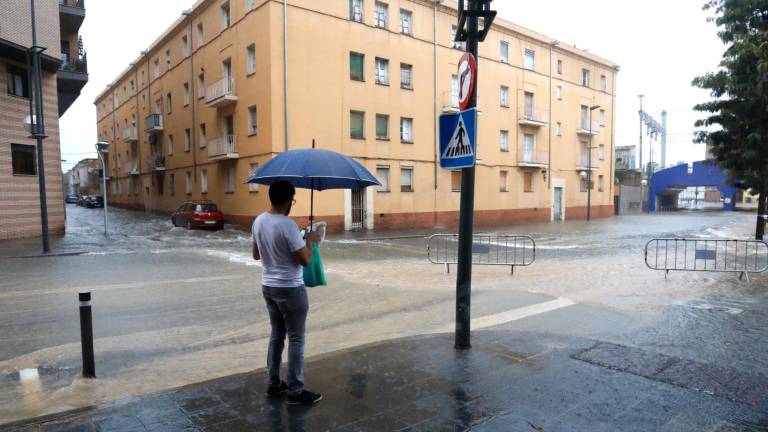 Las lluvias de la Santa Tecla de 2022 dejaron muy afectada la zona de los barrios marítimos de la ciudad. Foto: Pere Ferré