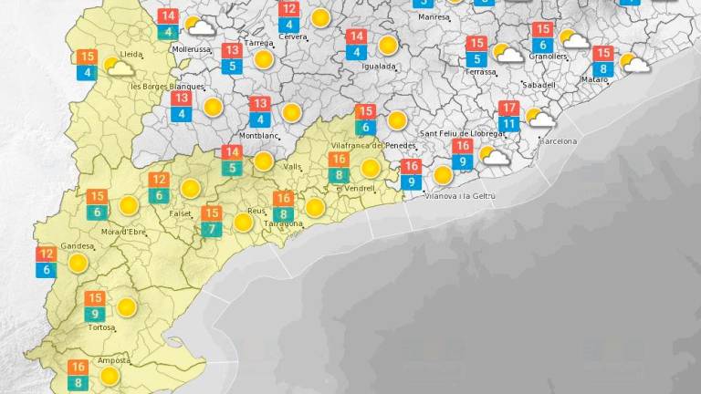 $!Tarragona empieza la semana de nuevo en alerta por fuertes vientos
