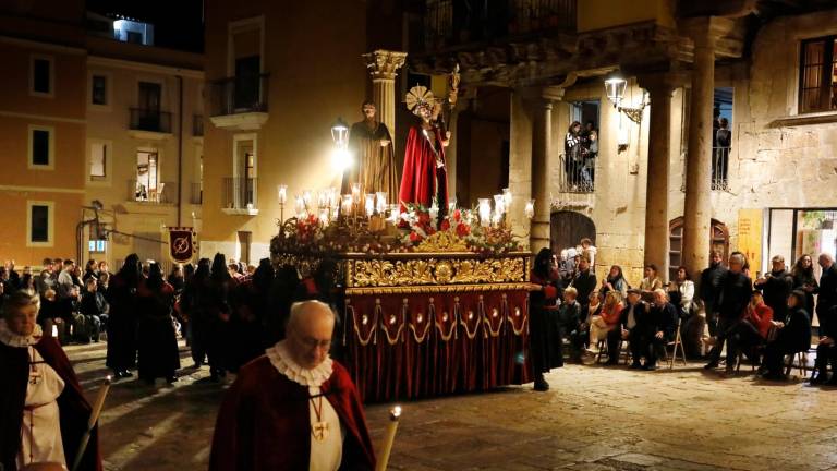 La procesión se celebrará el próximo viernes 29 de marzo, a partir de las 19.30 h, desde la Plaça del Rei. Foto: Pere Ferré