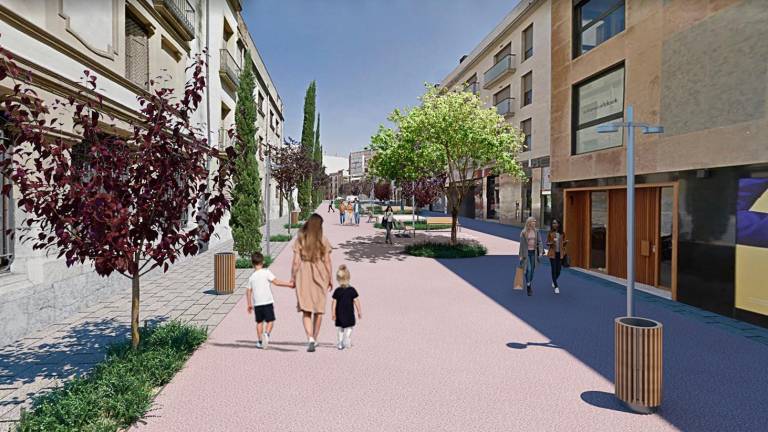 Imagen virtual de cómo será la calle de Salvador Espriu. Foto: Ayuntamiento de Reus