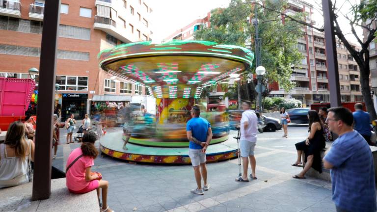 Feria infantil instalada con motivo de las fiestas de Verge del Carme. Foto: Pere Ferré