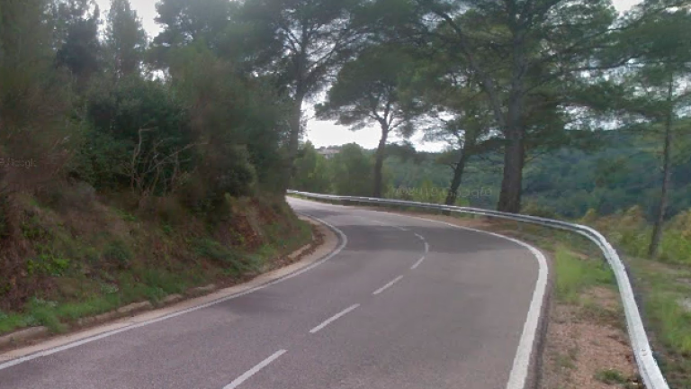 La carretera donde ha tenido lugar el accidente. Foto: Google Maps