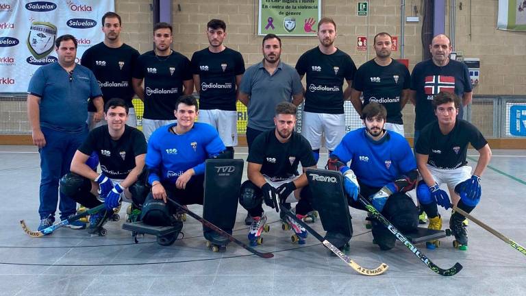 La plantilla de esta temporada del equipo de hockey del Ploms. Foto: C.N. Reus Ploms