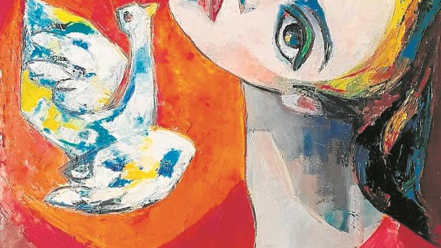 'Noia amb colom’. Obra de Maties Palau Ferré