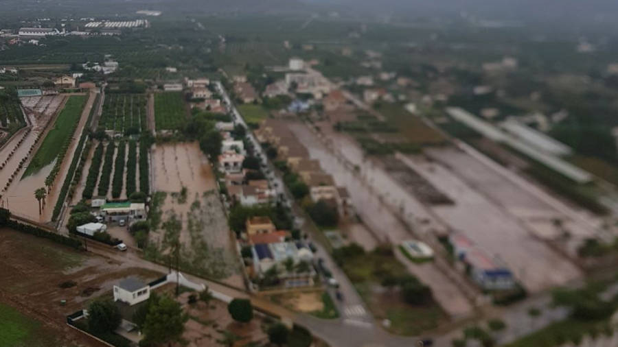 Inundacions a Alcanar.