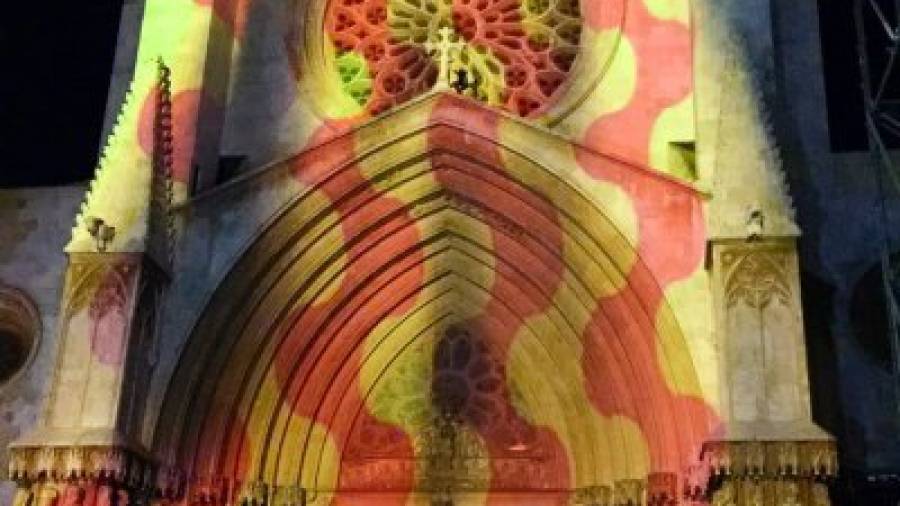 El mapping se proyectará por Fin de Año en la Catedral. Foto: Cedida