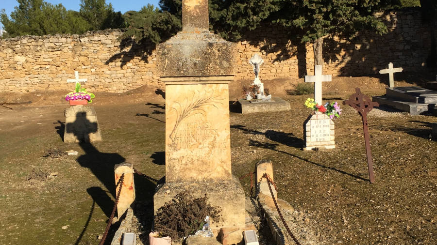 Panteó Àngel Forés, una de les víctimes de la massacre de la FAI del 1936 que no va ser abatuda al cementiri. Foto: Tate Cabré
