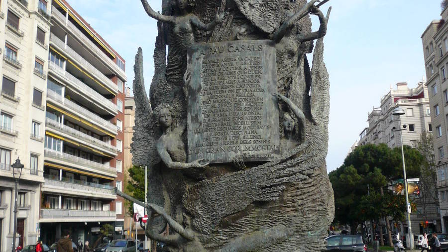 El homenaje de Fenosa a Casals, en Barcelona.