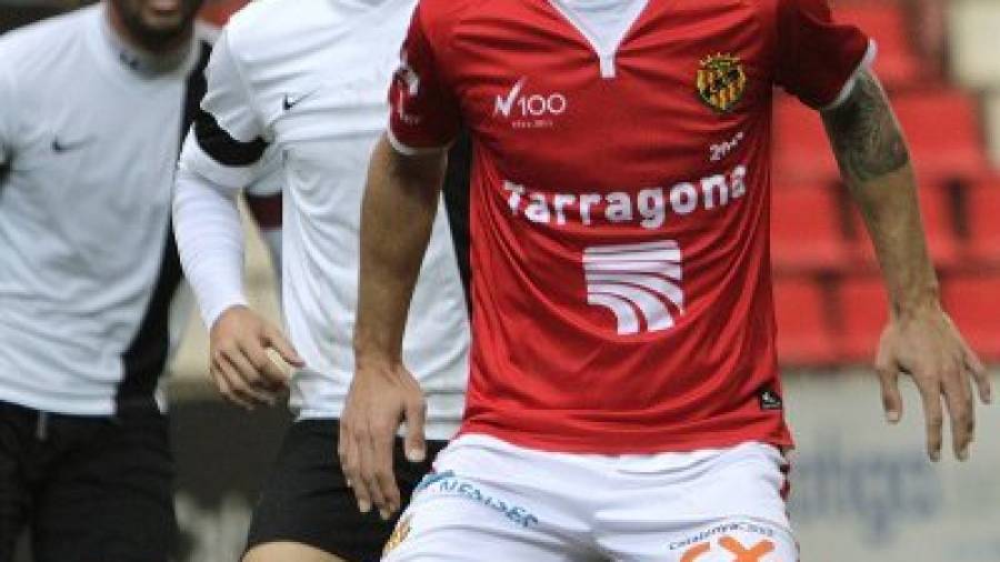 Marcos De la Espada ha anotado tres goles esta temporada, todos en casa. En Sant Andreu buscará el primero a domicilio. Foto: Pere Ferré