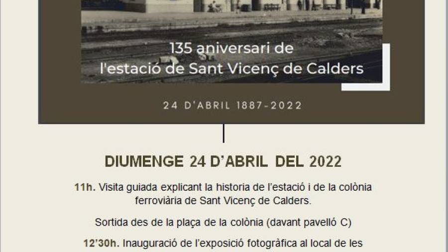 Visita guiada a la historia ferroviaria de Sant Vicenç de Calders