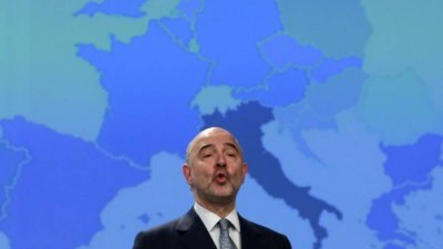 El comisario europeo de asuntos económicos, Pierre Moscovici. Foto: EFE