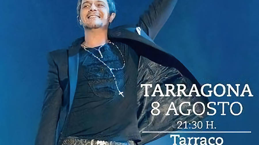 El cartel del concierto de Alejandro Sanz en Tarragona que no se celebr&oacute;.