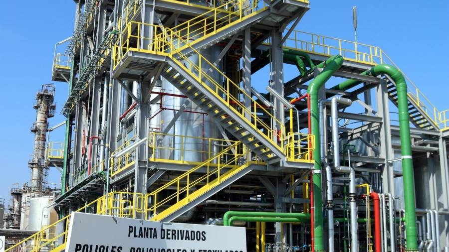 Plano general de la planta de derivados de óxido de etileno de Iqoxe inaugurada en 2017. FOTO: ACN